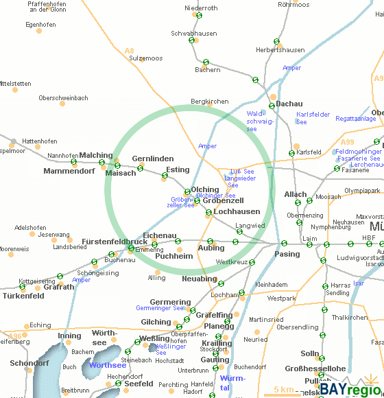 map of Olching